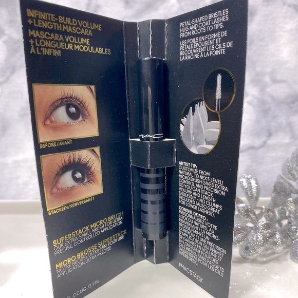 Mac Cosmetics Stack Mascara in Black, Buildable, Volume, Length, NEW - Mini 2ml - Picture 7 of 14